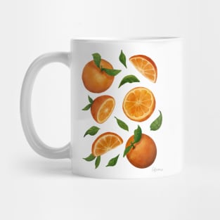 Oranges Citrus Fruit Halves and Slices Mug